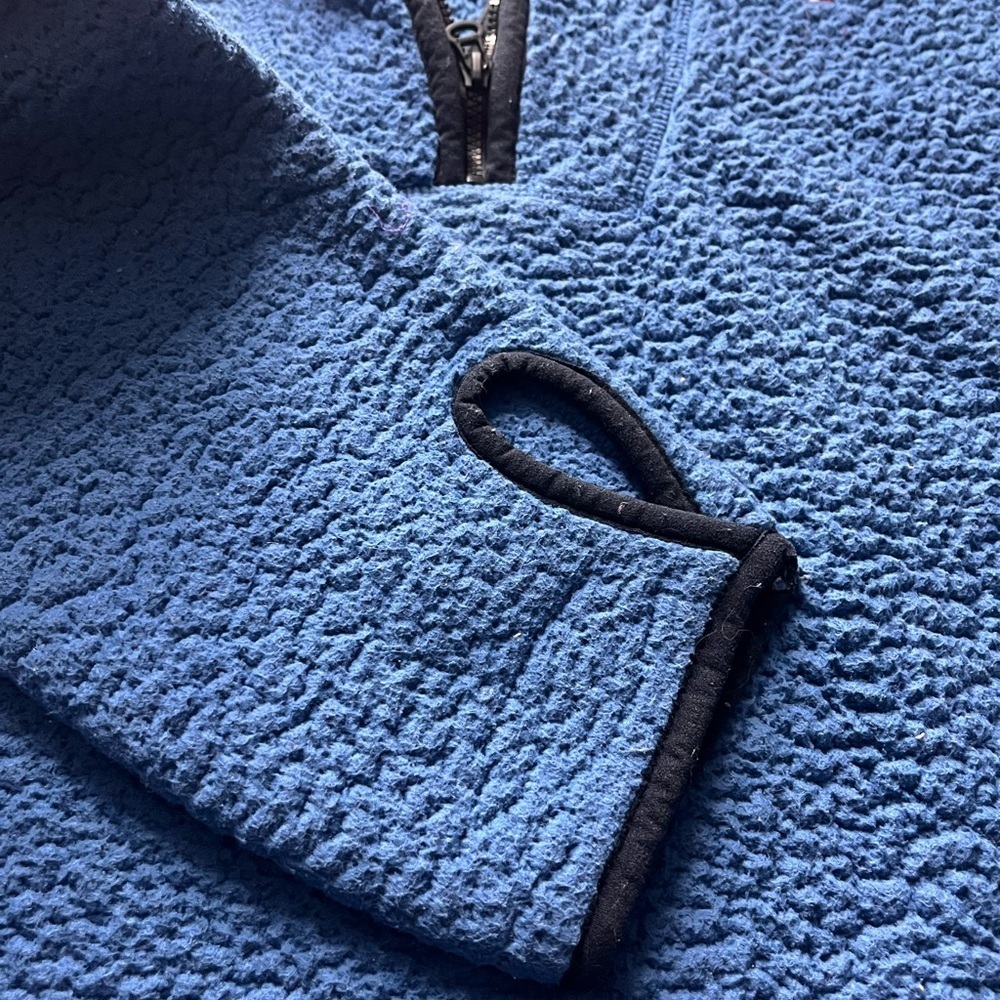 Tommy Hilfiger fleece quarter zip Blue Sweater - Picture 6 of 6